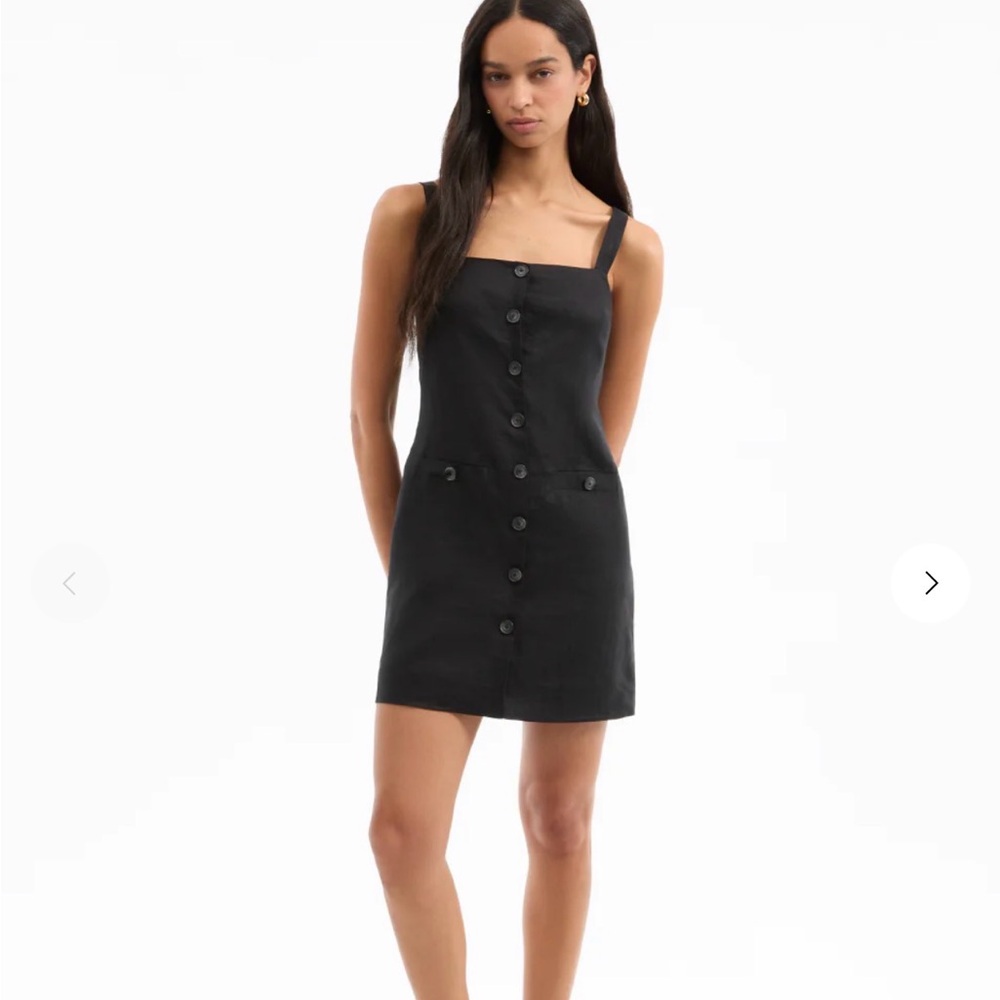 Veronica Beard Nico Linen Mini Dress